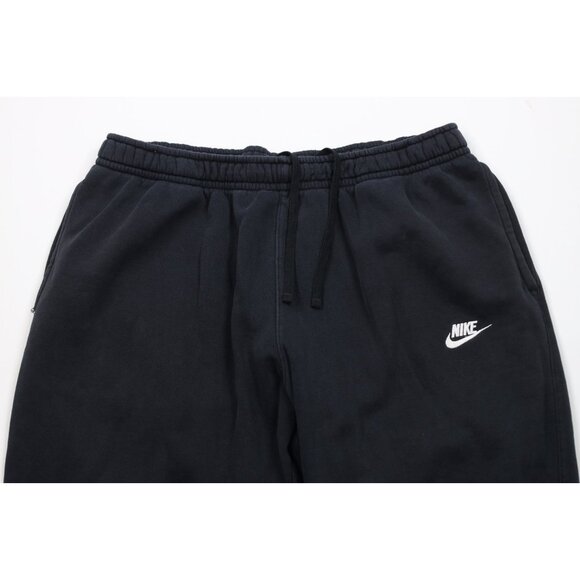 Vintage Nike Mens 2XL XXL Distressed Spell Out Cuffed Sweatpants Joggers Black - Picture 2 of 16